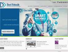 Tablet Screenshot of ileriteknik.com